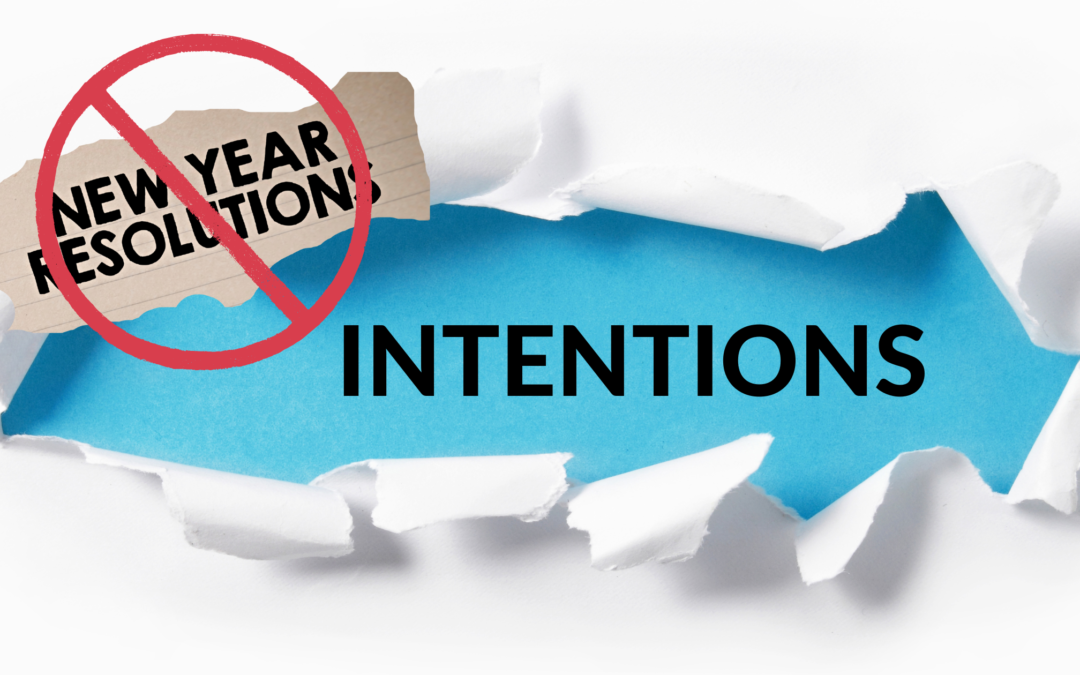 So Long, Resolutions….Hello, Intentions!